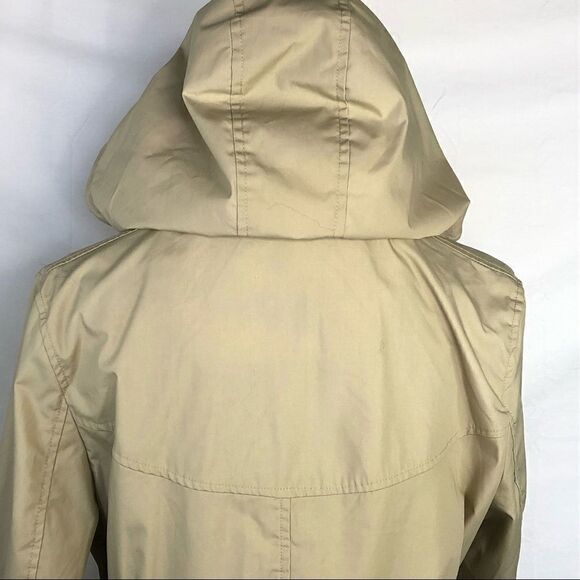 NANETTE LEPORE KHAKI  HOODED UTILITY SPRING JACKET  EXCELLENT CONDITION - Picture 10 of 15